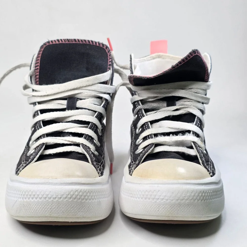 Converse Chuck Taylor All Star Move High Top Platform Black Pink 71527F Youth 3